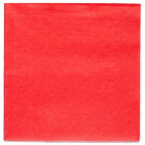 Ubrousky papírové červené Fiesta 33 x 33 cm 20 ks