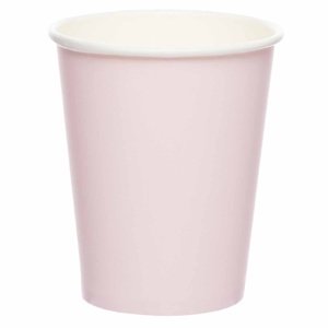 Kelímky papírové růžové Marshmallow 237 ml 8 ks