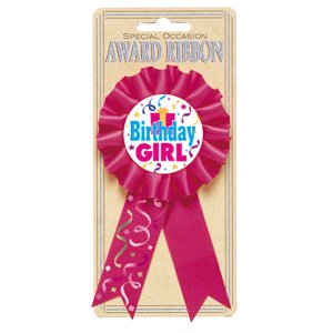 Rozetka Birthday Girl růžová 8,1 x 15,2 cm