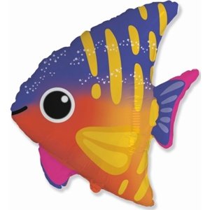 Balónek fóliový Duhová ryba 65 x 60 cm