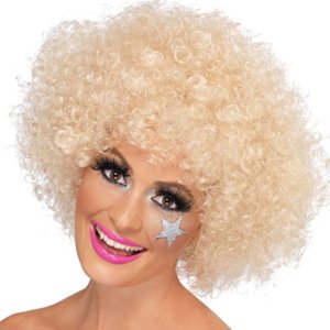 Paruka Afro blond