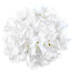 Dekorace umělá květina Hortenzie bílá 20 cm