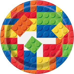 Talířky papírové Lego 18 cm 8 ks