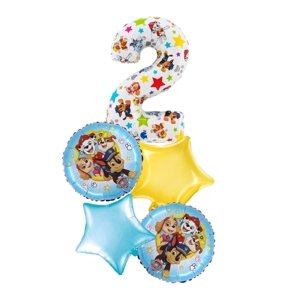 Balónkový buket Tlapková patrola - Oslava druhé narozeniny