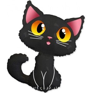 Balónek fóliový Kočka černá 90 x 83 cm
