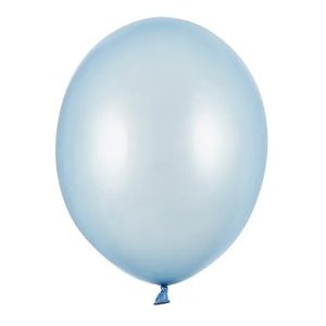 Balónky latexové metalické Baby blue 23 cm 1 ks