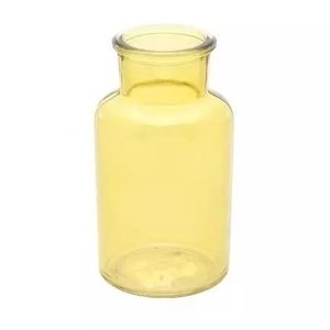 Vázička skleněná Margarita žlutá 6,8 x 12,5 cm
