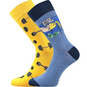 Veselé ponožky - Činky 43-46