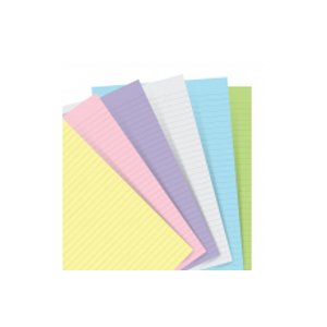 Filofax náhradní listy do zápisníků A5 - pastelové