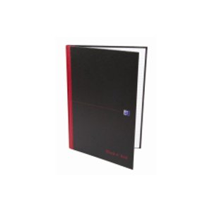 OXFORD Black n Red Záznamová Kniha A4 linkovaná