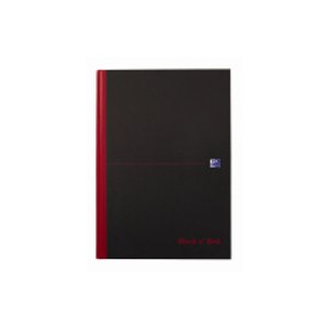 OXFORD Black n Red Záznamová Kniha A4 čtverečkovaná