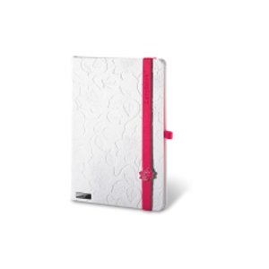 Lanybook Innocent Passion linkovaný zápisník A5 White Pink