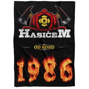 Deka Hasičem od roku (rok: 1986, Podšití beránkem: NE)