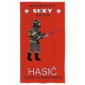 Osuška Sexy hasič (Velikost osušky: 100x170cm)