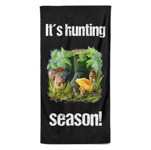 Osuška Hunting season – houbaři (Velikost osušky: 100x170cm)