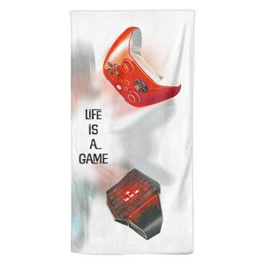Osuška Life is a game (Velikost osušky: 70x140cm)