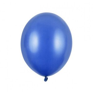 Nafukovací metalické balónky z latexu - modré 10 ks