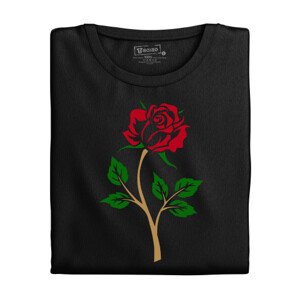 Dámské tričko s potiskem “Rudá růže”