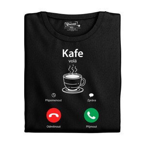 Pánské tričko s potiskem “Kafe volá”
