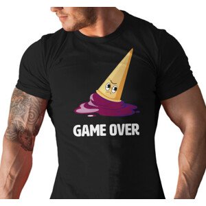 Pánské tričko s potiskem “Game Over - Zmrzlina”