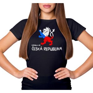 Dámské tričko s potiskem “Vyrobila mě Česká republika”