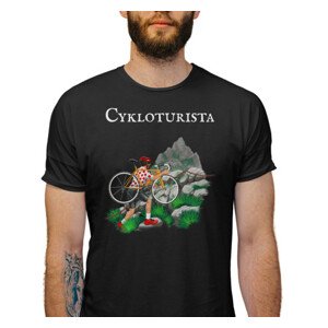 Pánské tričko s potiskem "Cykloturista"