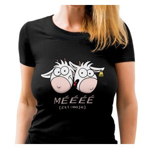 Dámské tričko s potiskem "Méééé"
