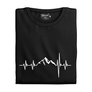 Pánské tričko s potiskem "Srdeční tep Hory"