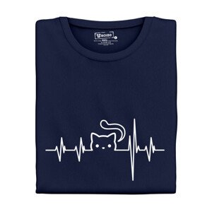 Dámské tričko s potiskem "Srdeční tep Kočka"